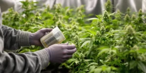 cannabis buds flowering stage high yield nutrient mix