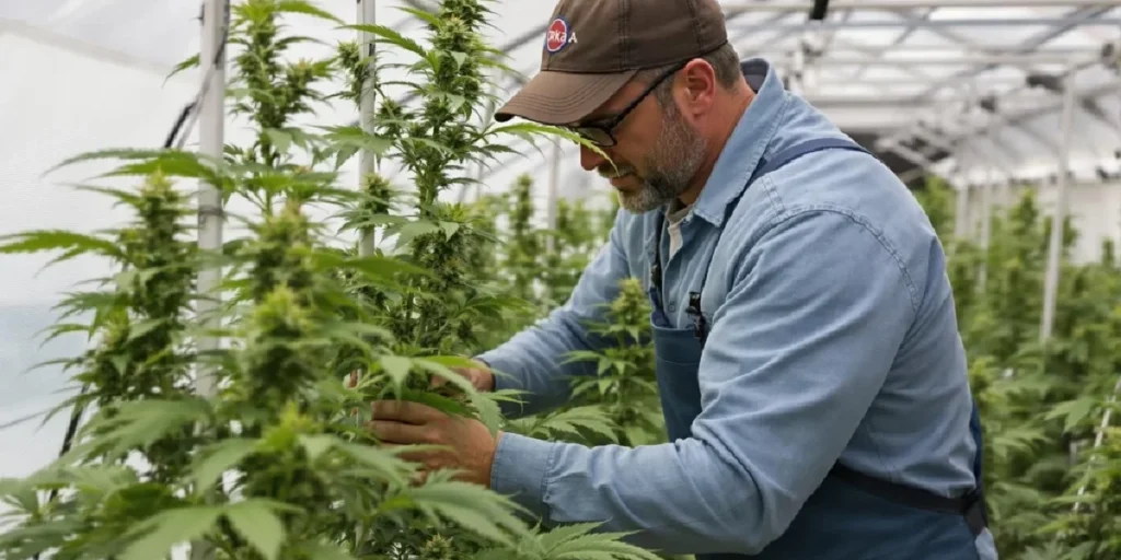 marijuana plants thriving in hot and humid outdoor climate