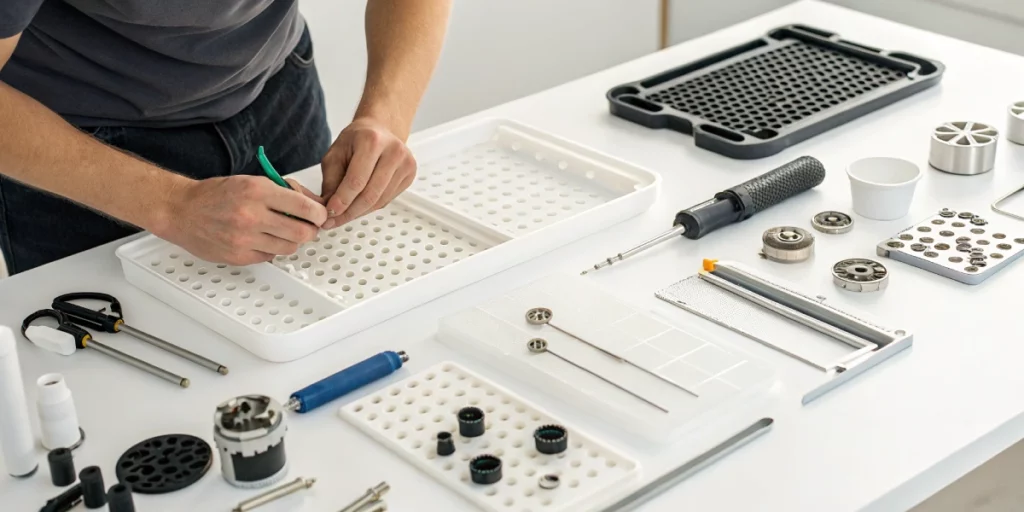 Clean workspace with assembled Bubble Hash Equipment ready for extraction.