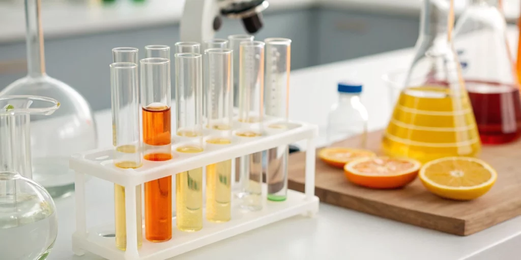 Lab technician using modern extraction equipment to isolate Lemon Terpene for enhanced cannabis aroma and flavor.