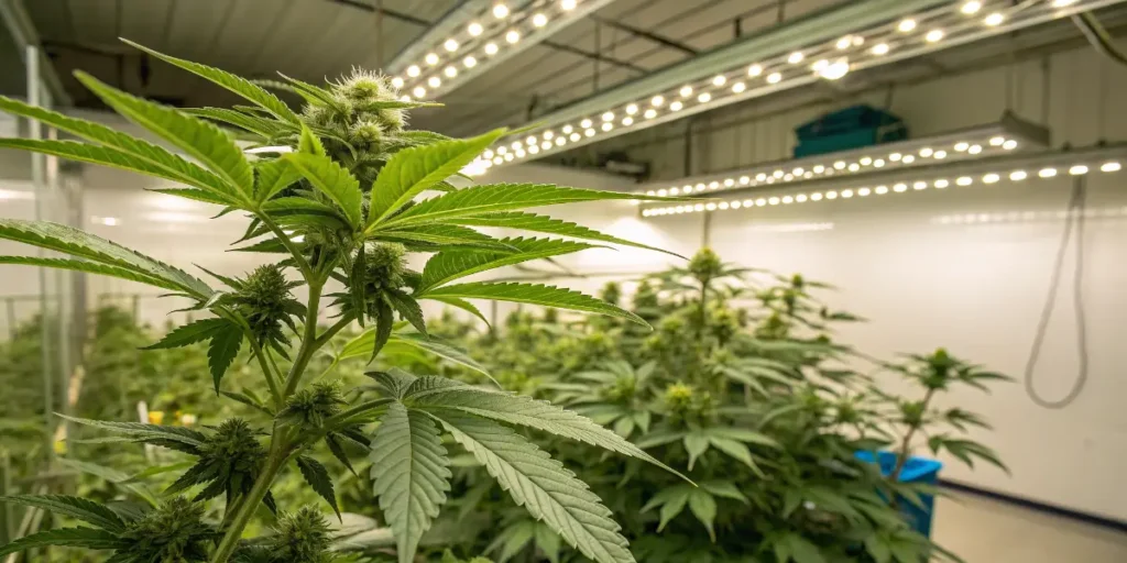 Mint strains to grow at home under LED lights in small indoor grow setup