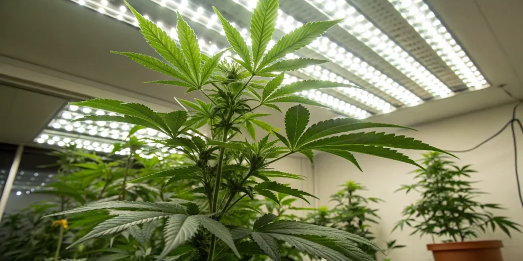 Sticky Orange XXL Auto cannabis plant flowering with compact buds and resin-rich structure