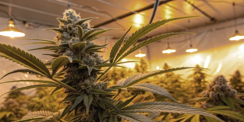 Super Boof plants in commercial indoor grow facility