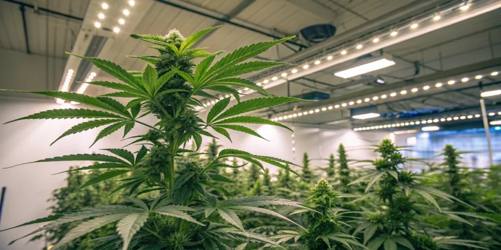 Super Boof plant structure during flowering stage indoors
