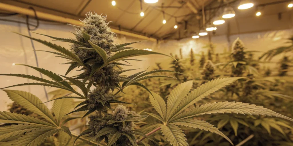 Super Boof plant in vegetative stage with strong growth
