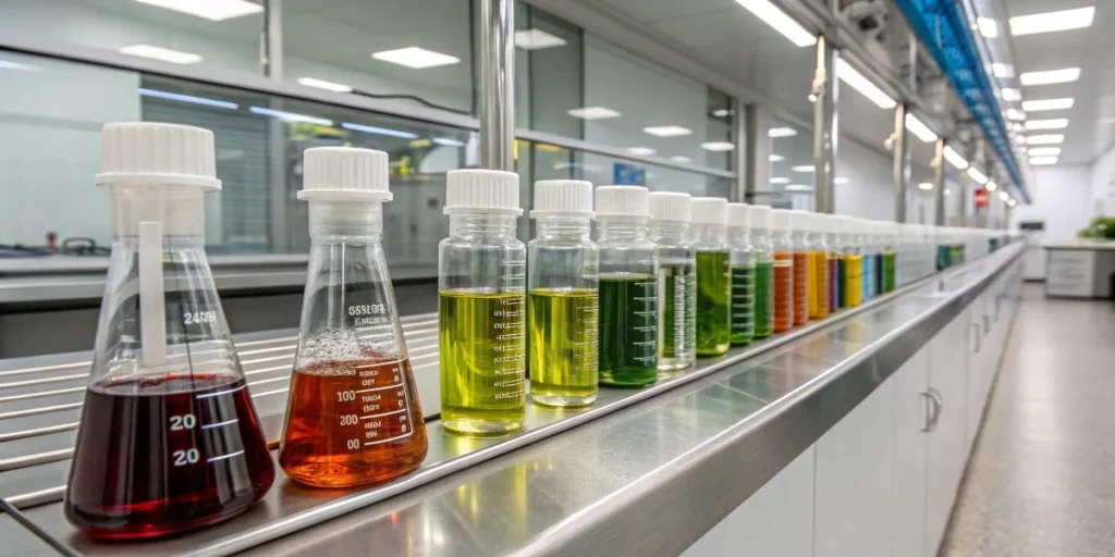 Dropper applying cannabis extract for stability analysis