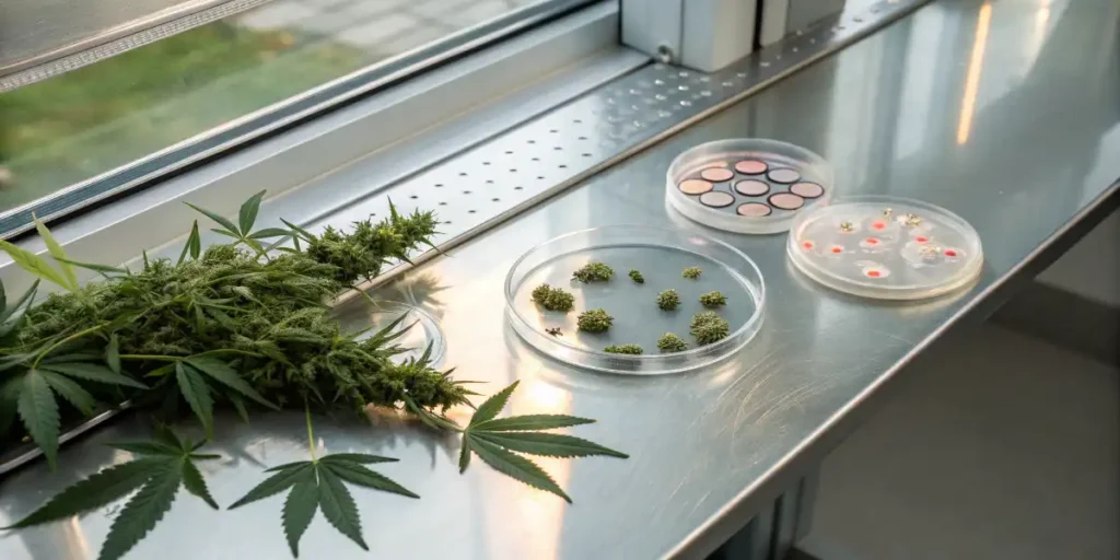 cannabis plants greenhouse controlled environment genetic expression