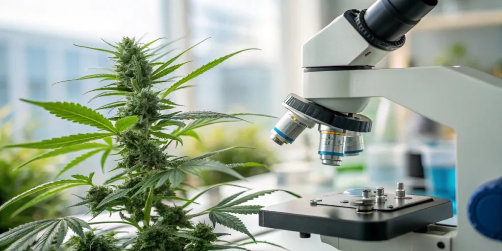 Microscopic analysis of cannabis plant structures