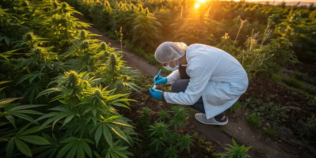 Device used to measure nutrient and sap levels in cannabis cultivation.