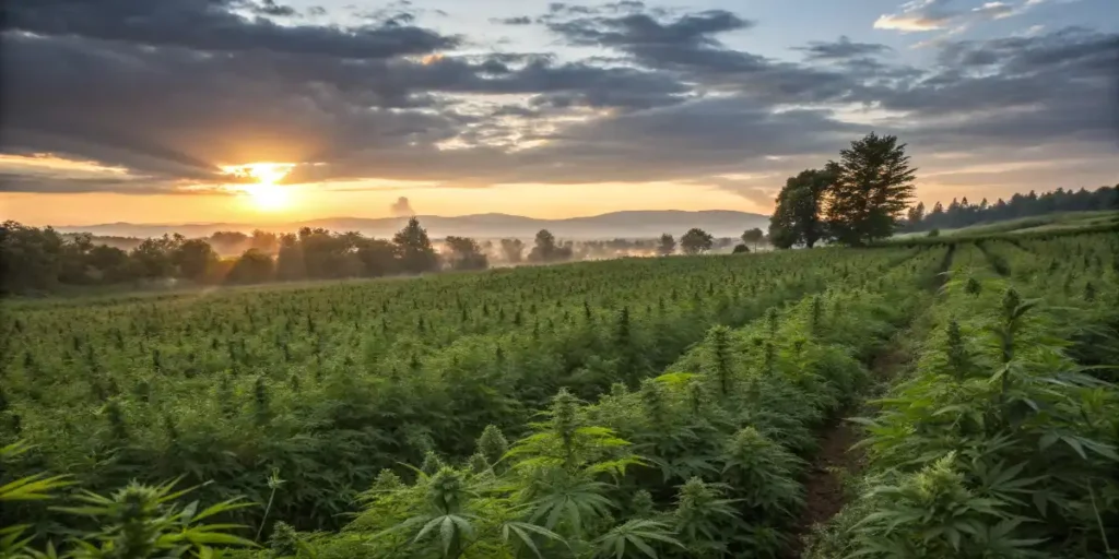 Cannabis plants growing in conditions that may lead to low Brix levels