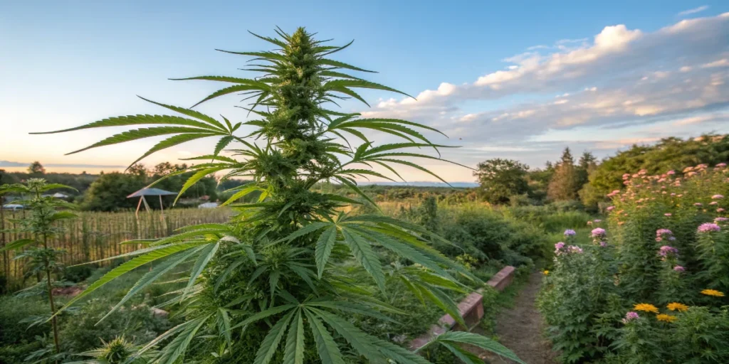 Commercial cannabis grow room using ventilation and climate control systems to reduce mold risk during drying