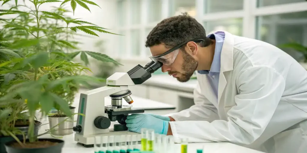 Indoor cannabis cultivation environment with ventilation and climate systems designed to reduce microbial growth