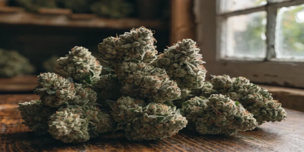 cannabis plants with dense flowers suitable for long-term storage