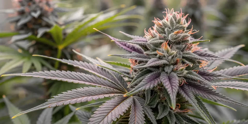 cannabis buds hanging to dry after harvest indoors